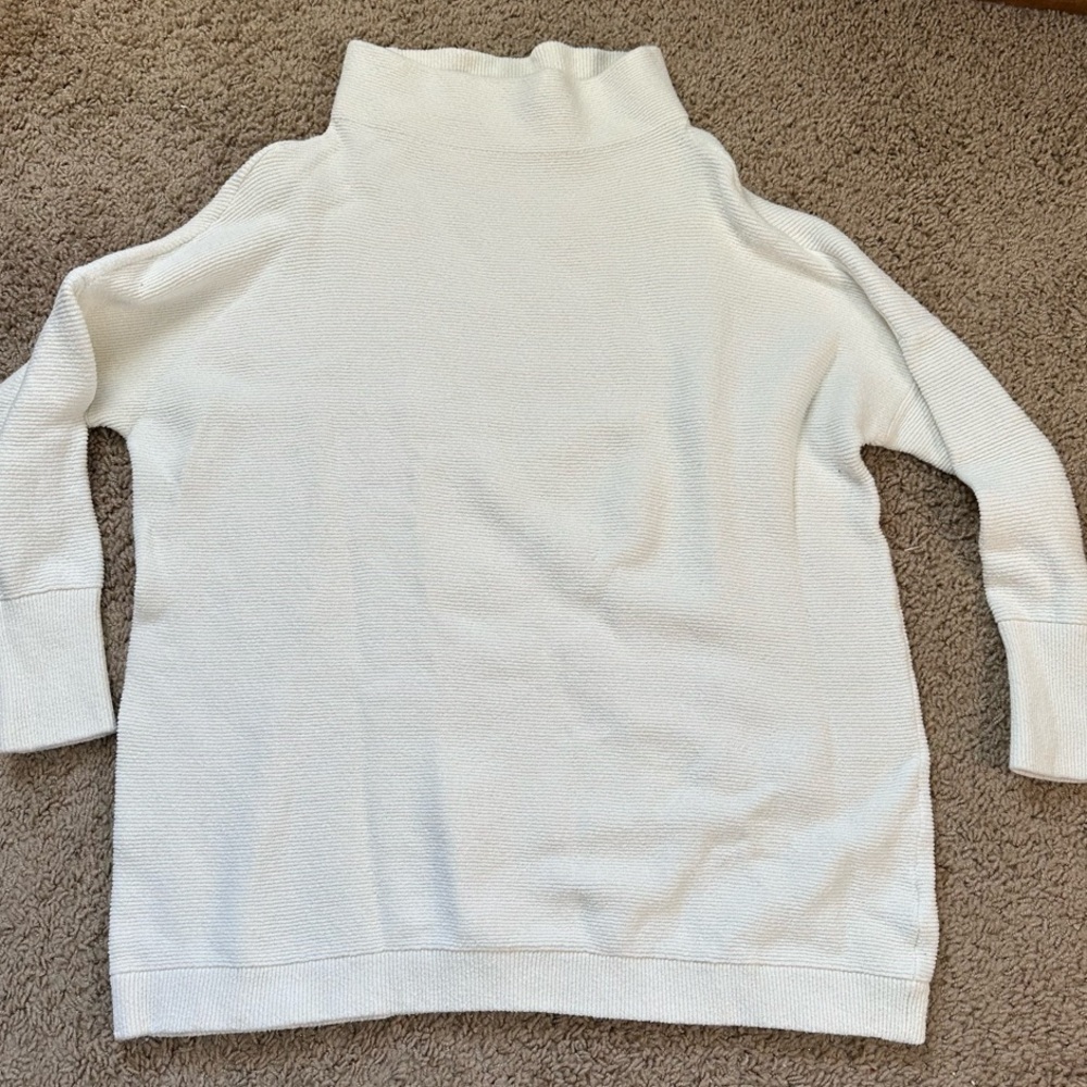 Free People Ottoman Sweater Women's White Wide Neck